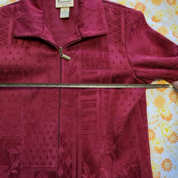 Red Renaissance Jacket with Zipper PS - Picture 8 of 10